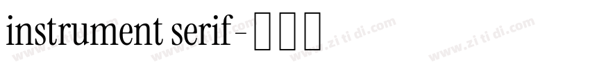 instrument serif字体转换